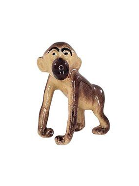 Early Vintage Hagen Renaker Miniature Monkey Walking Standing Figurine *Repaired